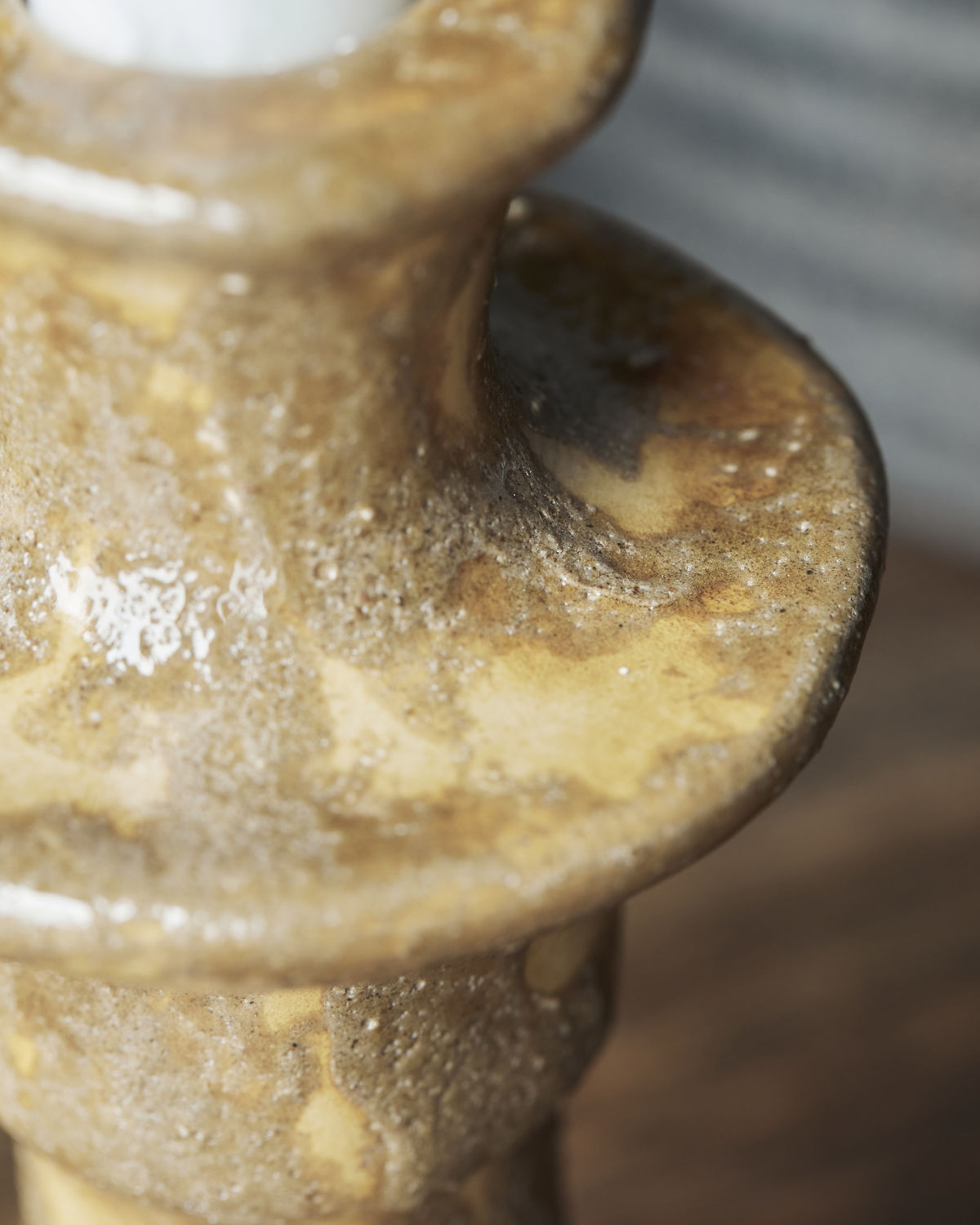 'Raag' candle holder by House doctor - yellow