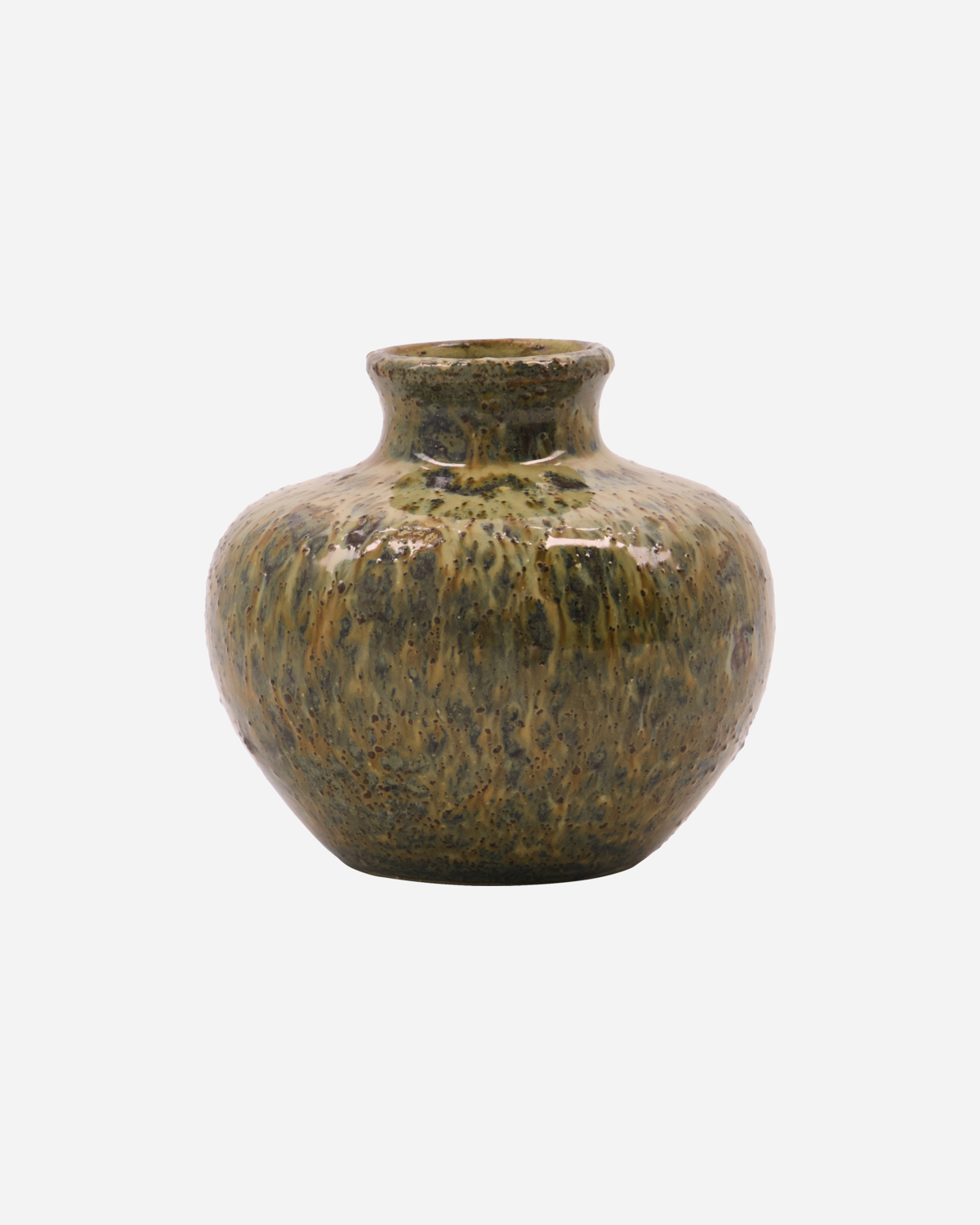 'Bodi' vase by House Doctor - yellow / ochre / brown