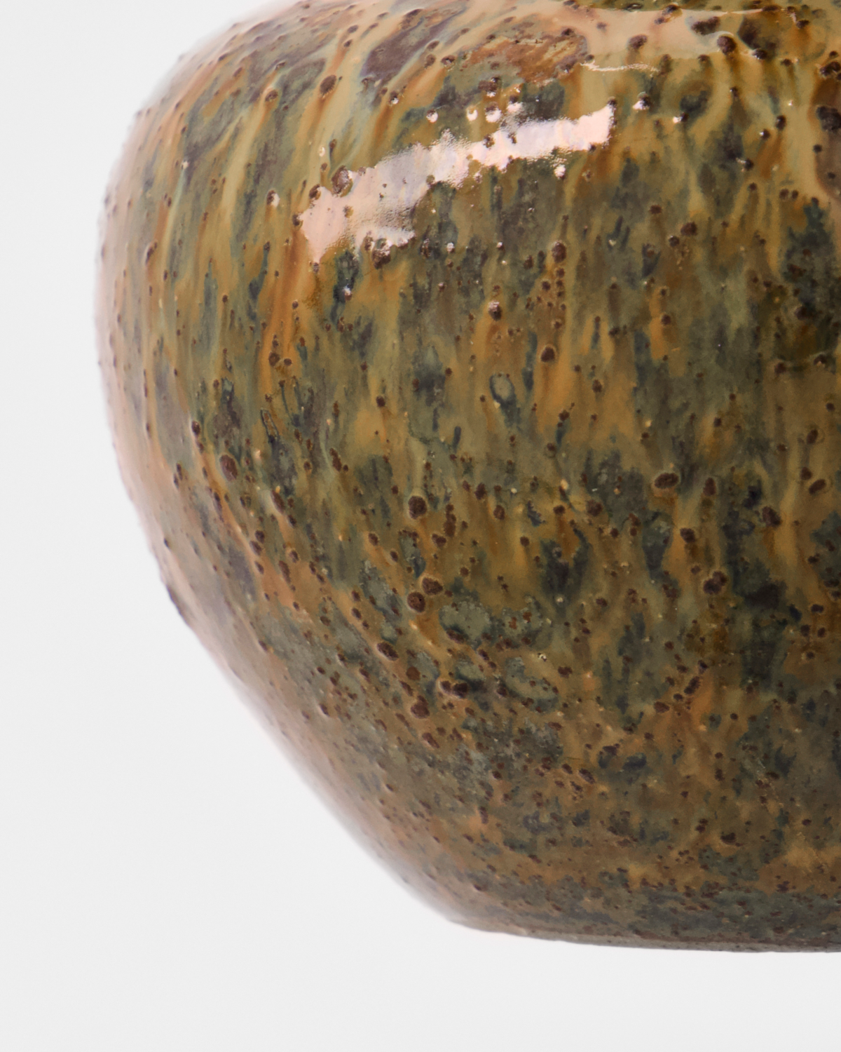 'Bodi' vase by House Doctor - yellow / ochre / brown