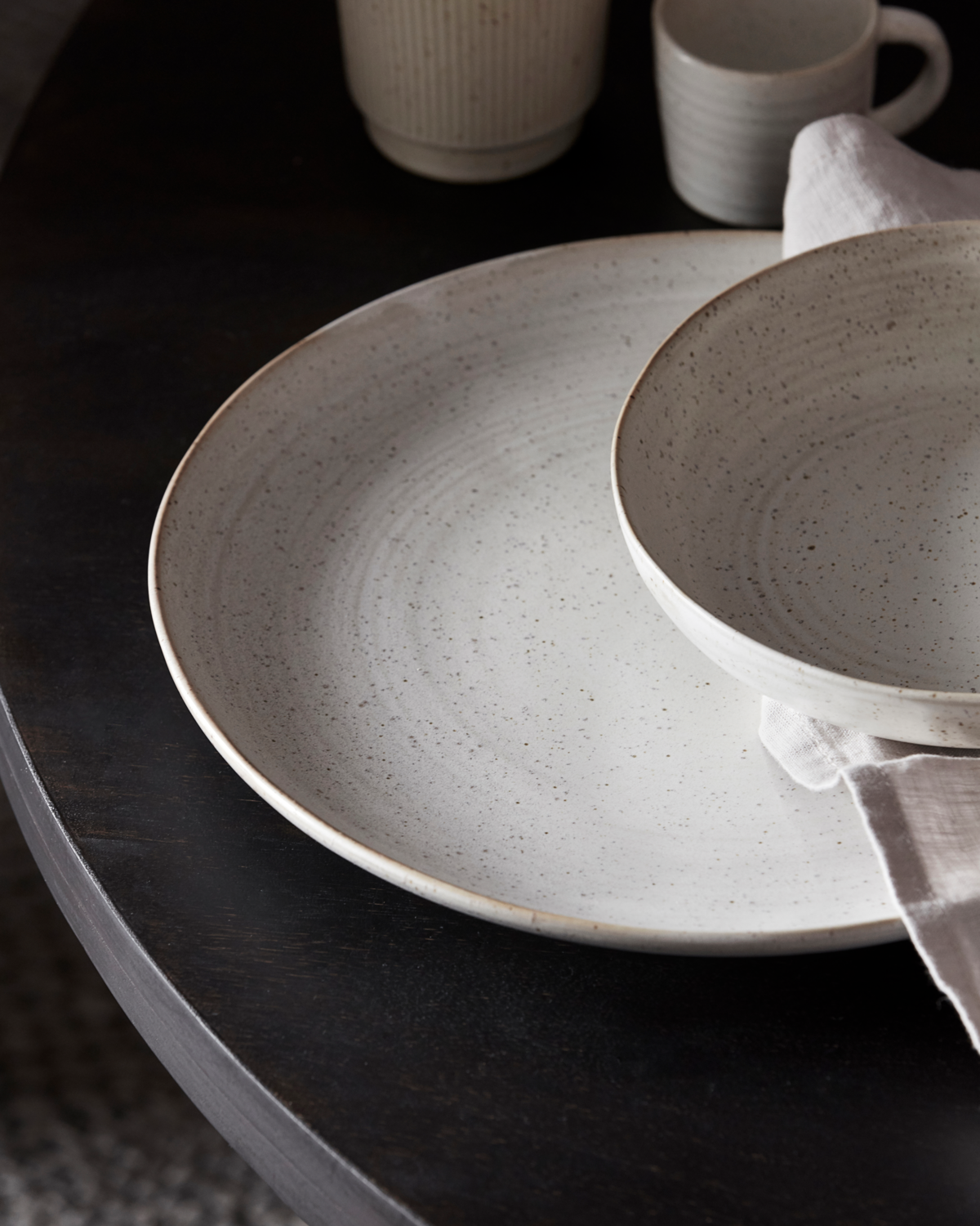 'Pion' by House Doctor dinner plate - grey / white