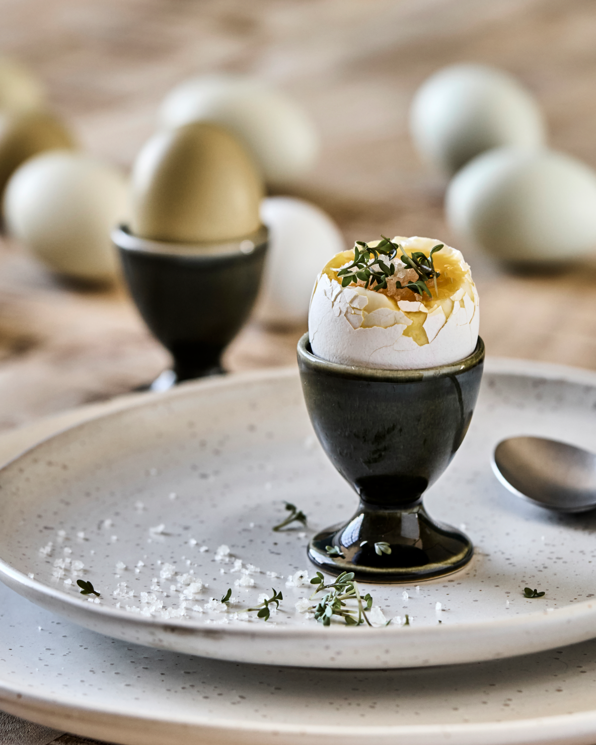 'Hala' egg cup by House Doctor - green