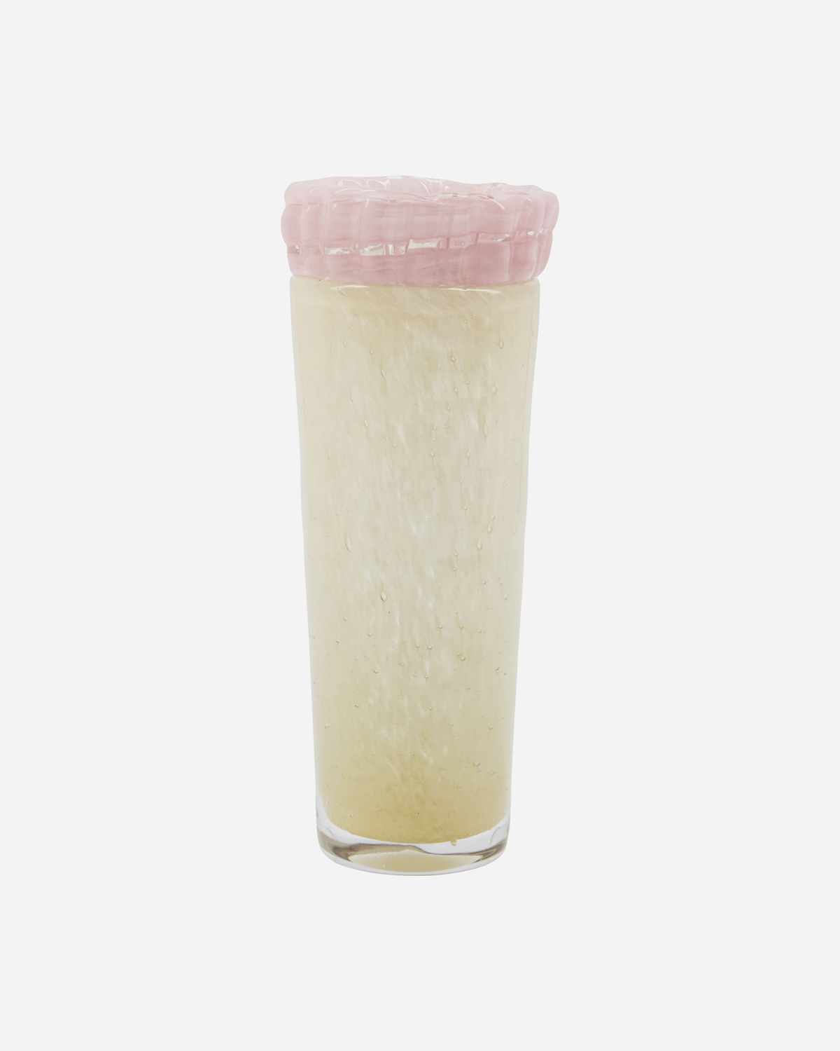 Kupla frill vase - beige/yellow - by House Doctor