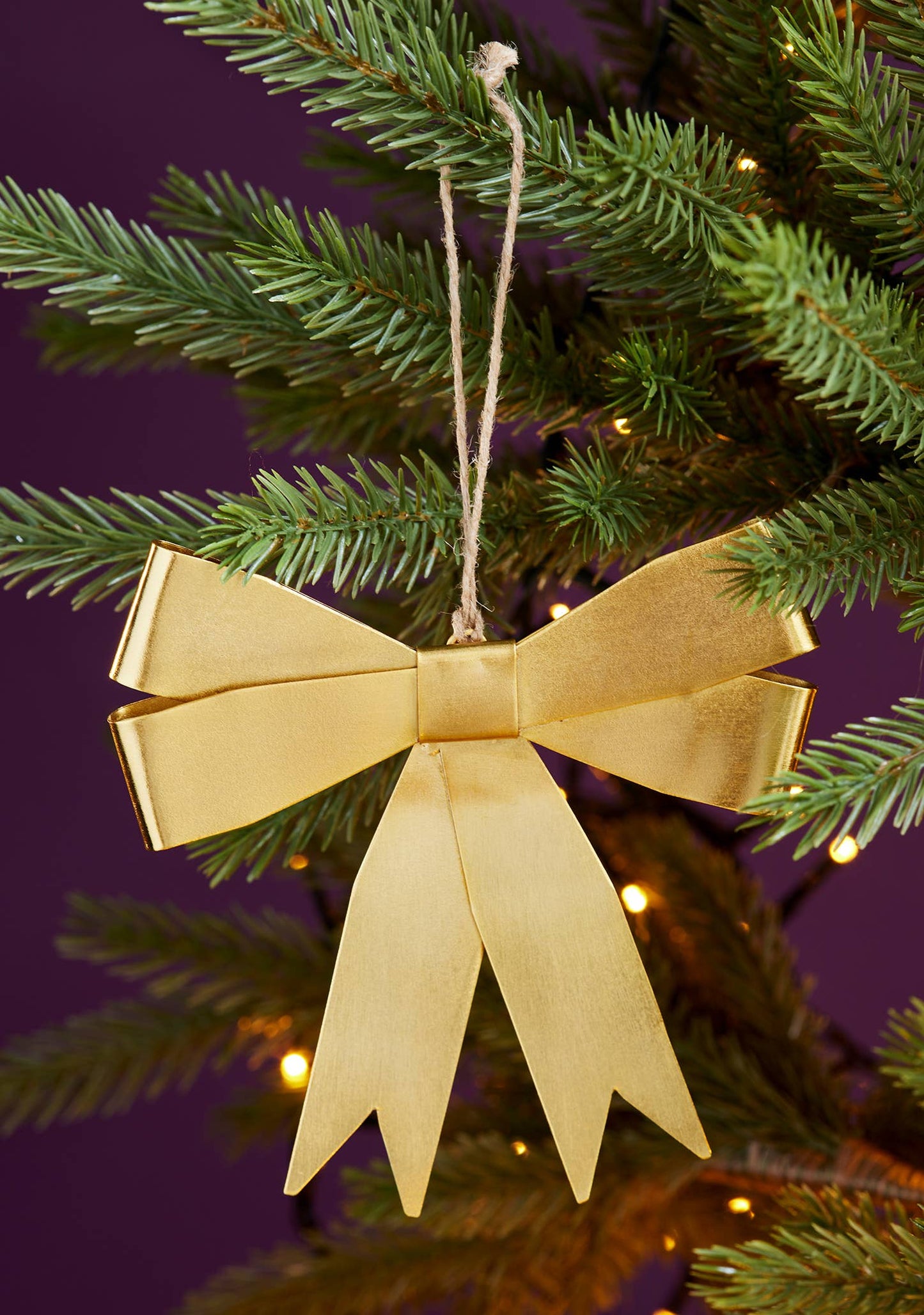 Metal Bow Hanging Decoration