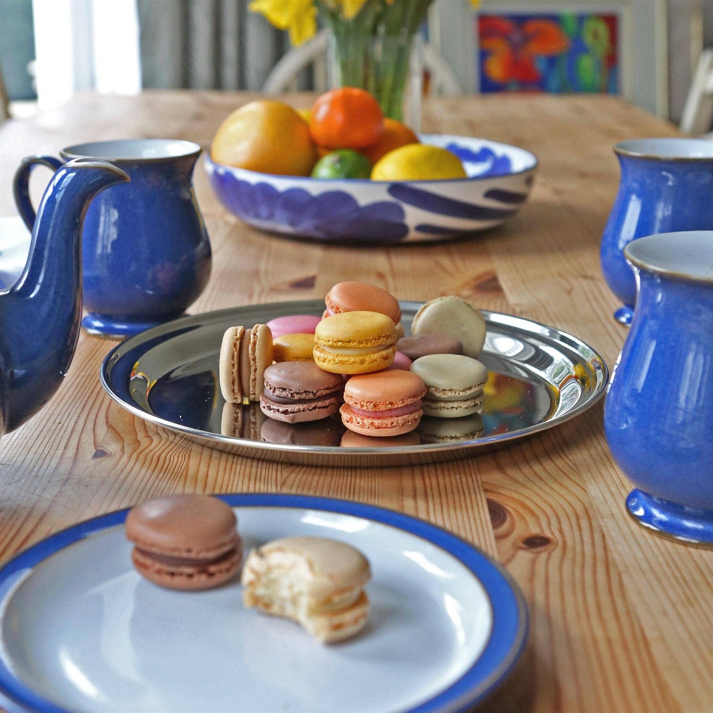 25.5cm Round Stainless Steel Serving Tray - By Argon Tableware