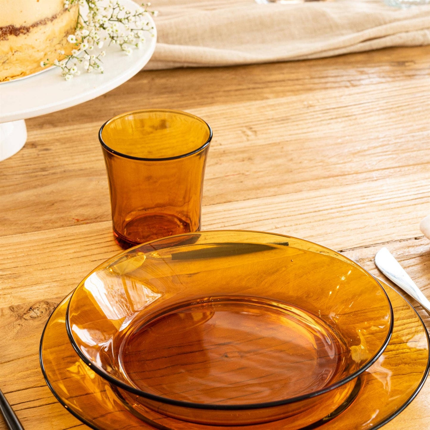 210ml Lys Tumbler Glass - By Duralex: Amber