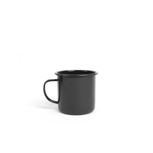 Stinson Enamelware 12 oz Mug: Black Speckle