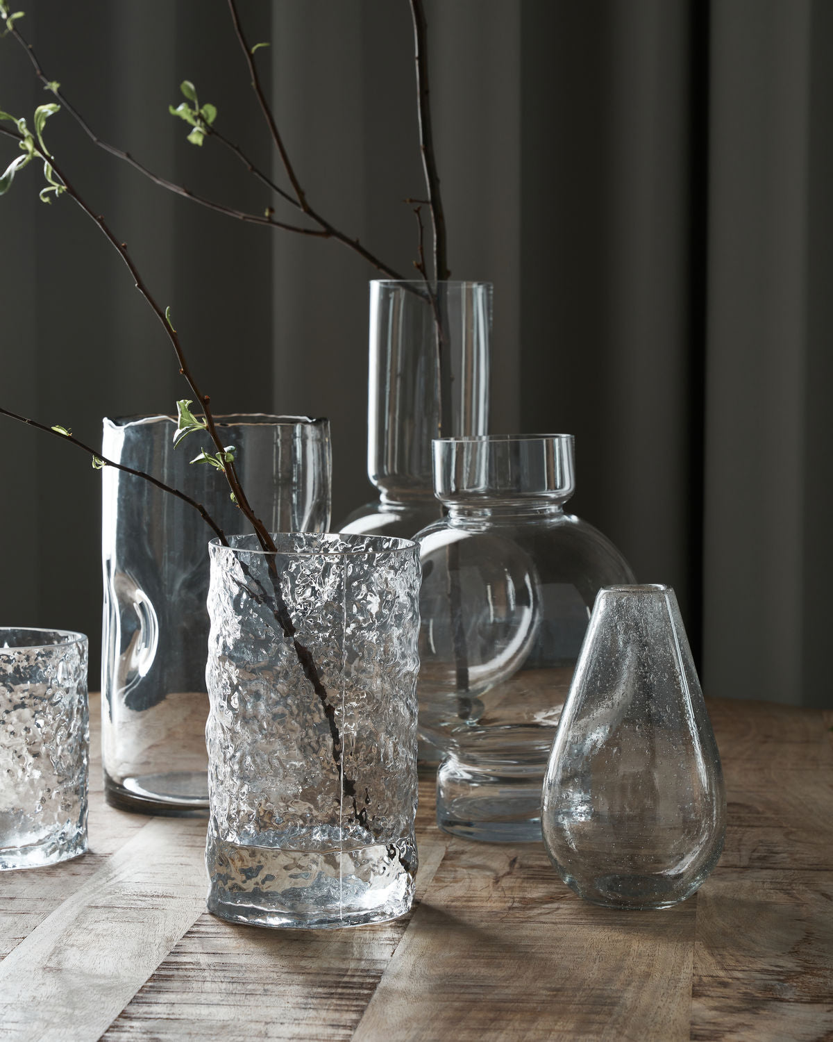 'Huri' vase - large - clear - by house doctor