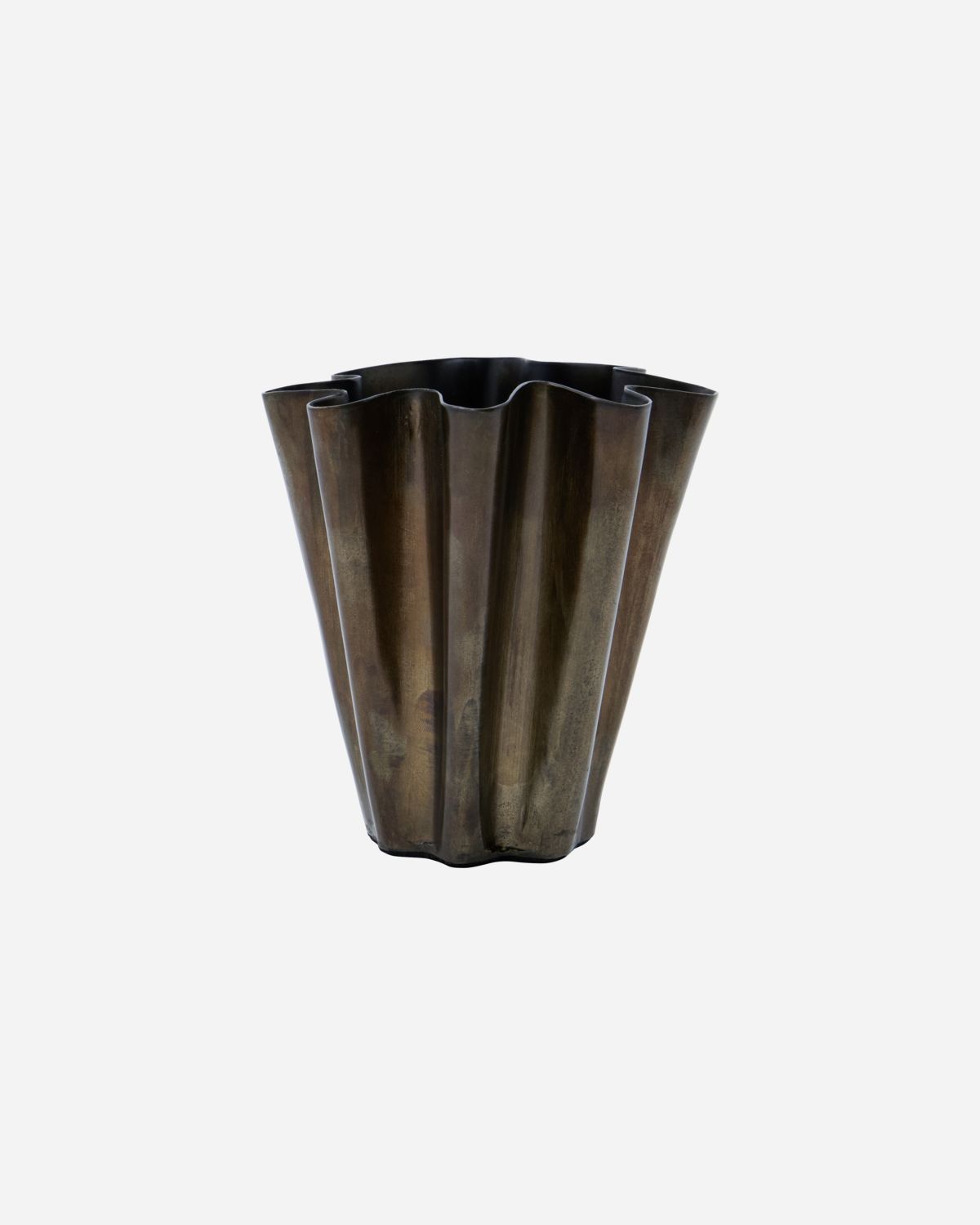 ' Flood' vase - small - antique brown - by house doctor