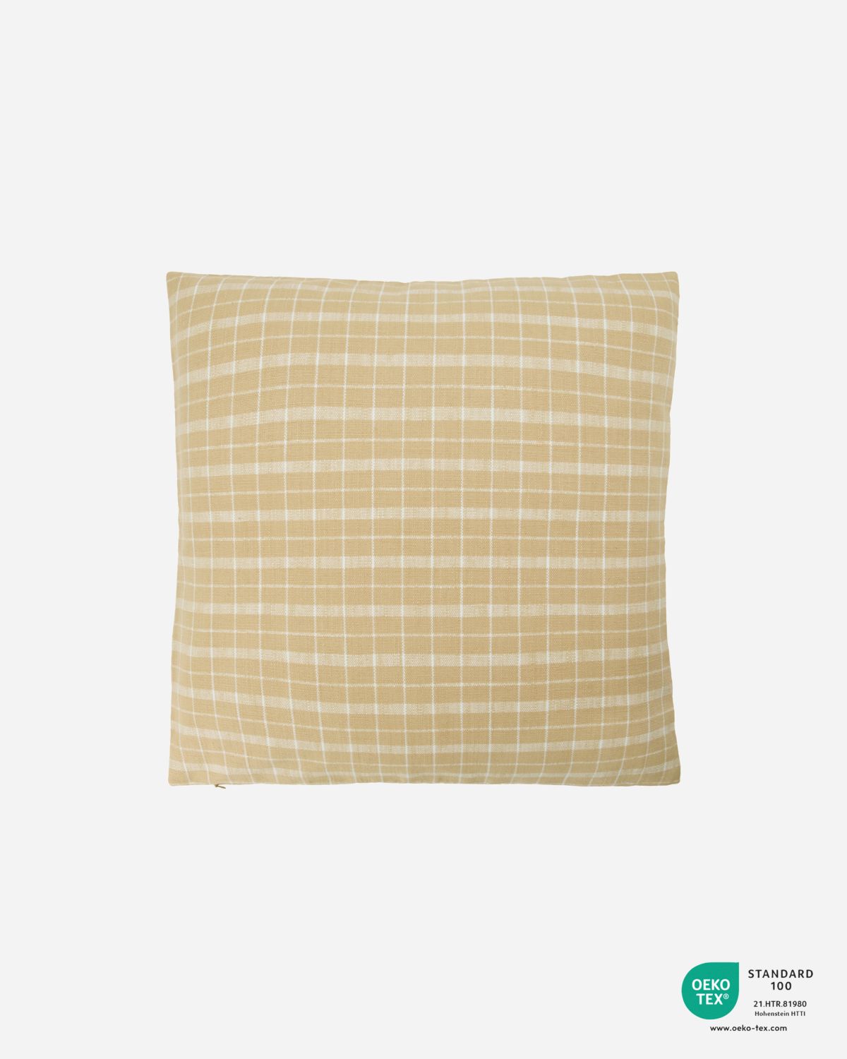 House Doctor 'Thame' cushion cover only - Yellow check