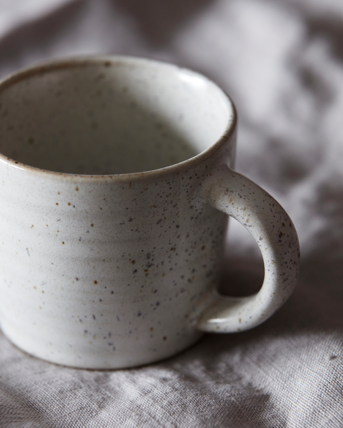'Pion' espresso cup - by House Doctor - grey / white
