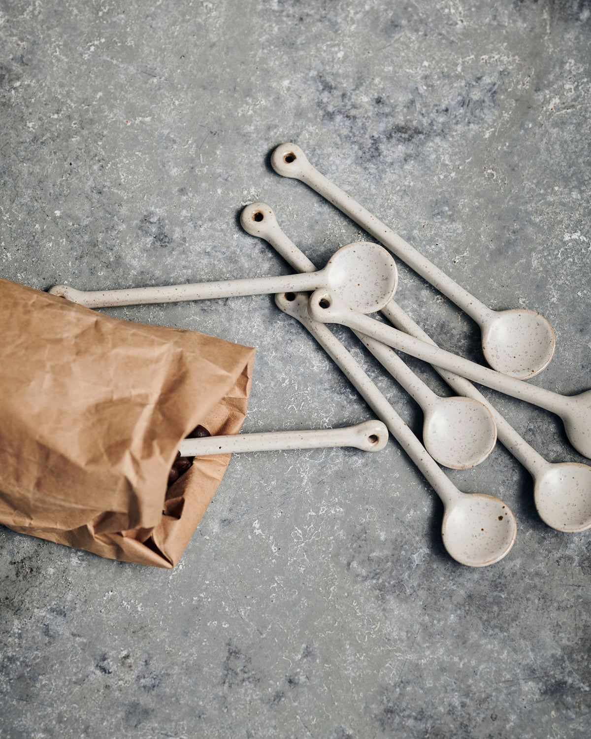 'Pion' Spoon - white - by house doctor