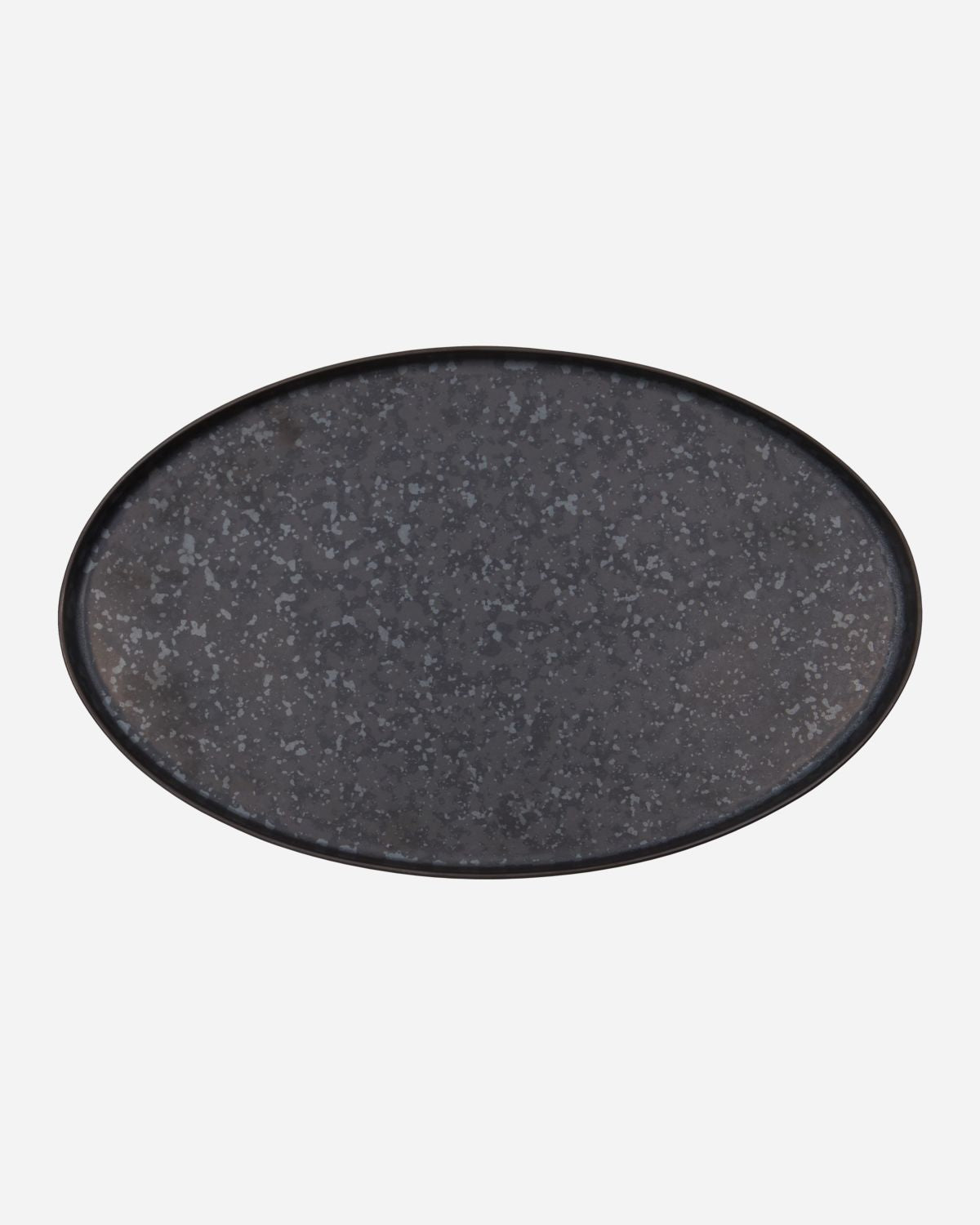 'Pion' oval serving dish by house doctor - black