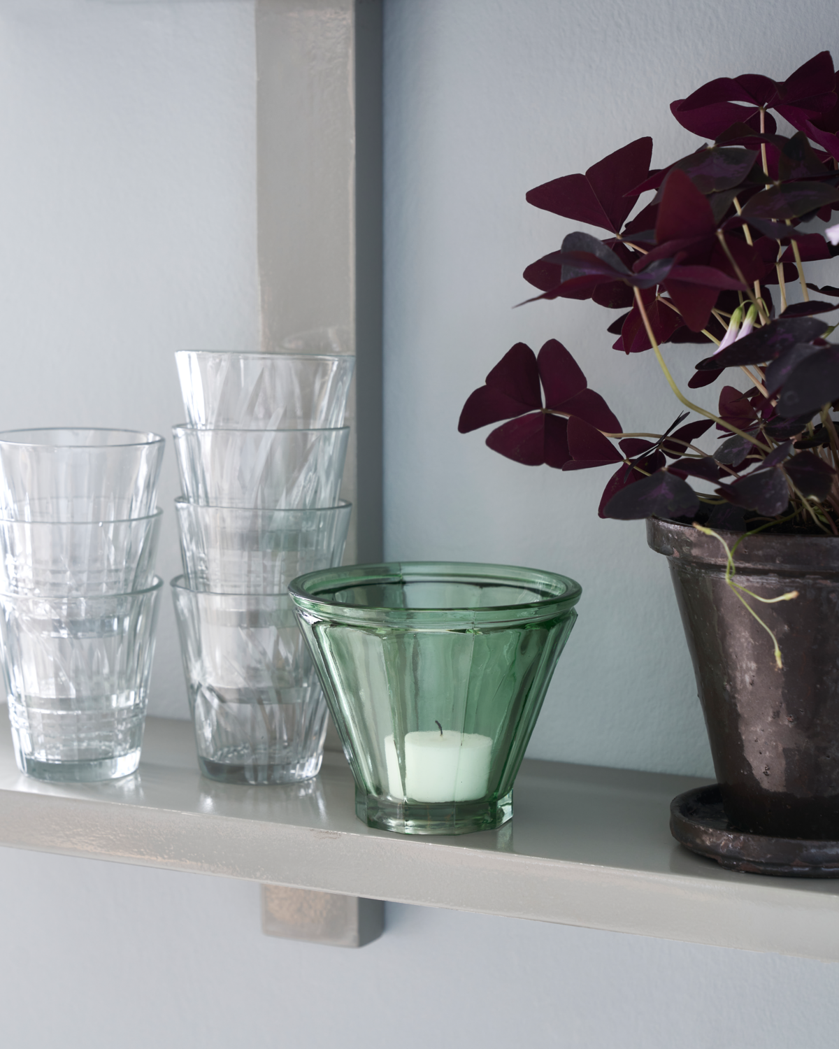 Large Tealight holder 'Fren' by House Doctor - Green