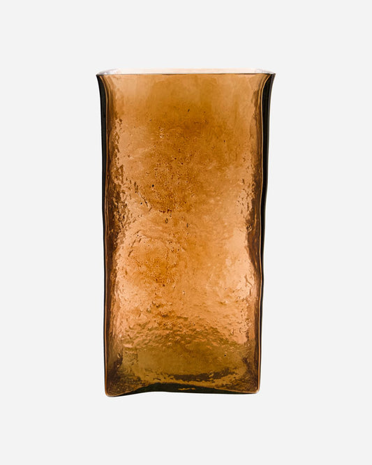 'Square' Amber Vase - Large - by house doctor