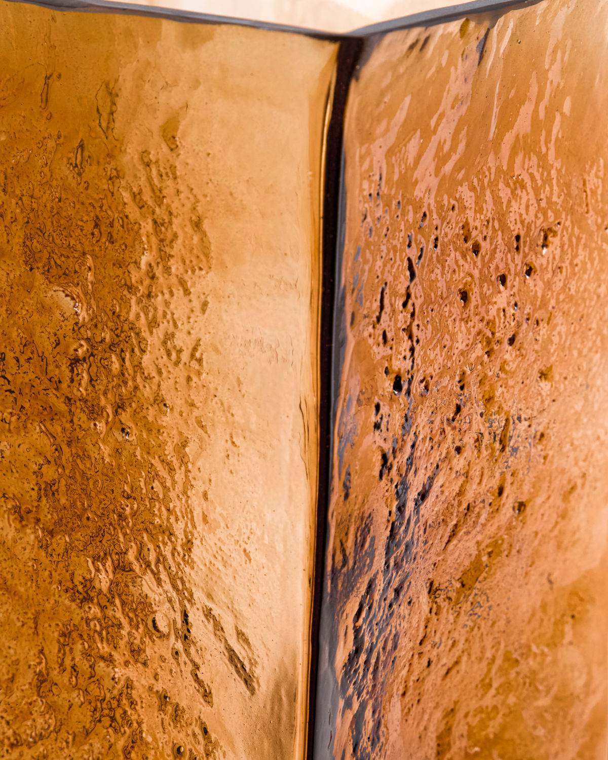 'Square' Amber Vase - Large - by house doctor