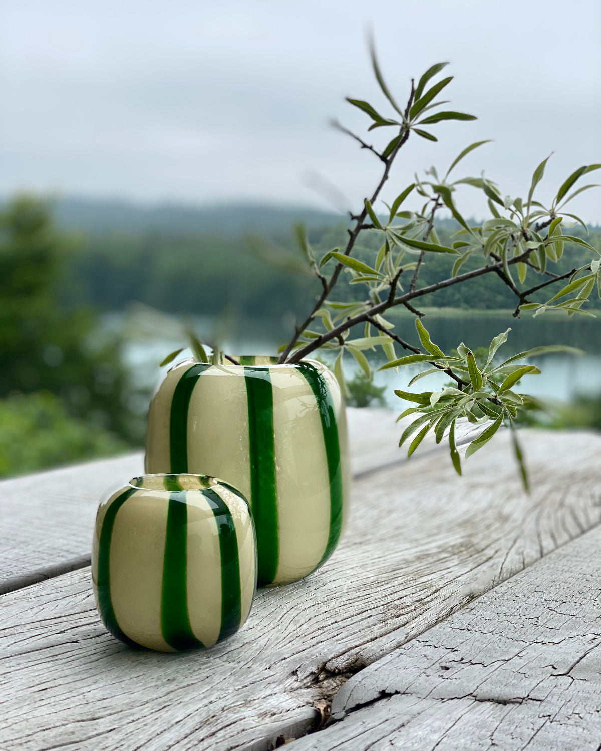 'Hope' tea light holder - green - by house doctor