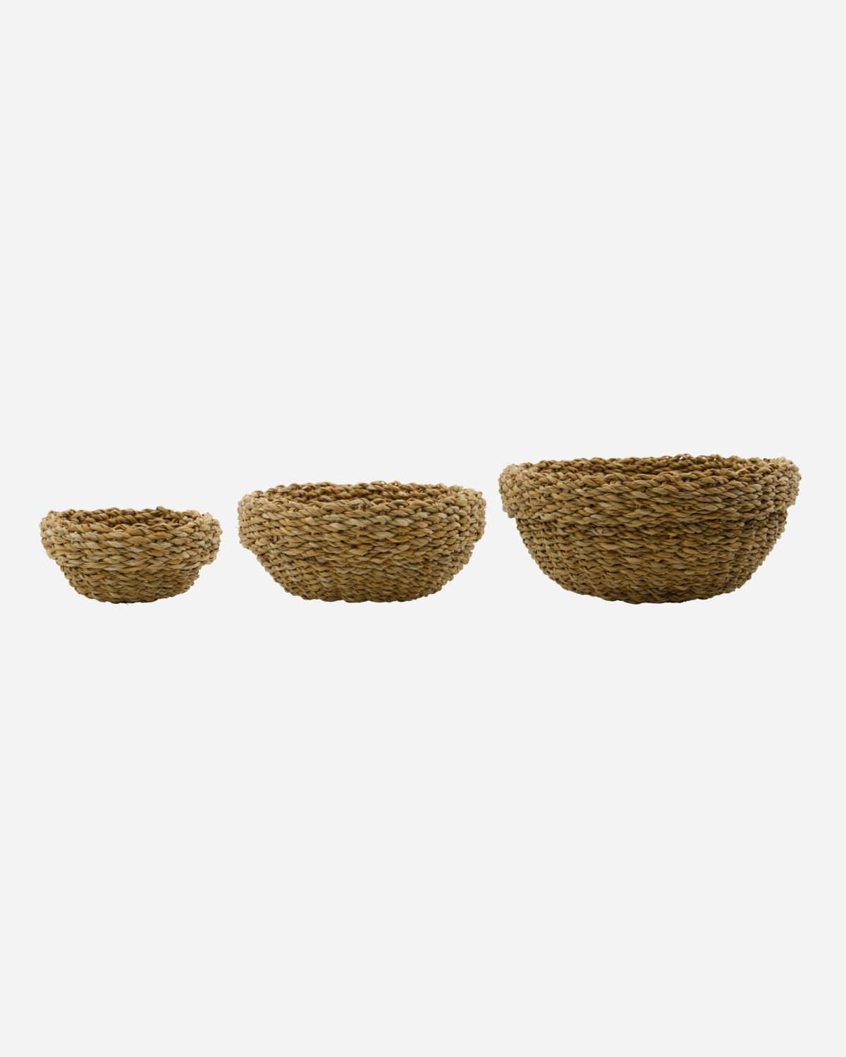 'Otta' set of 3 natural baskets by house doctor