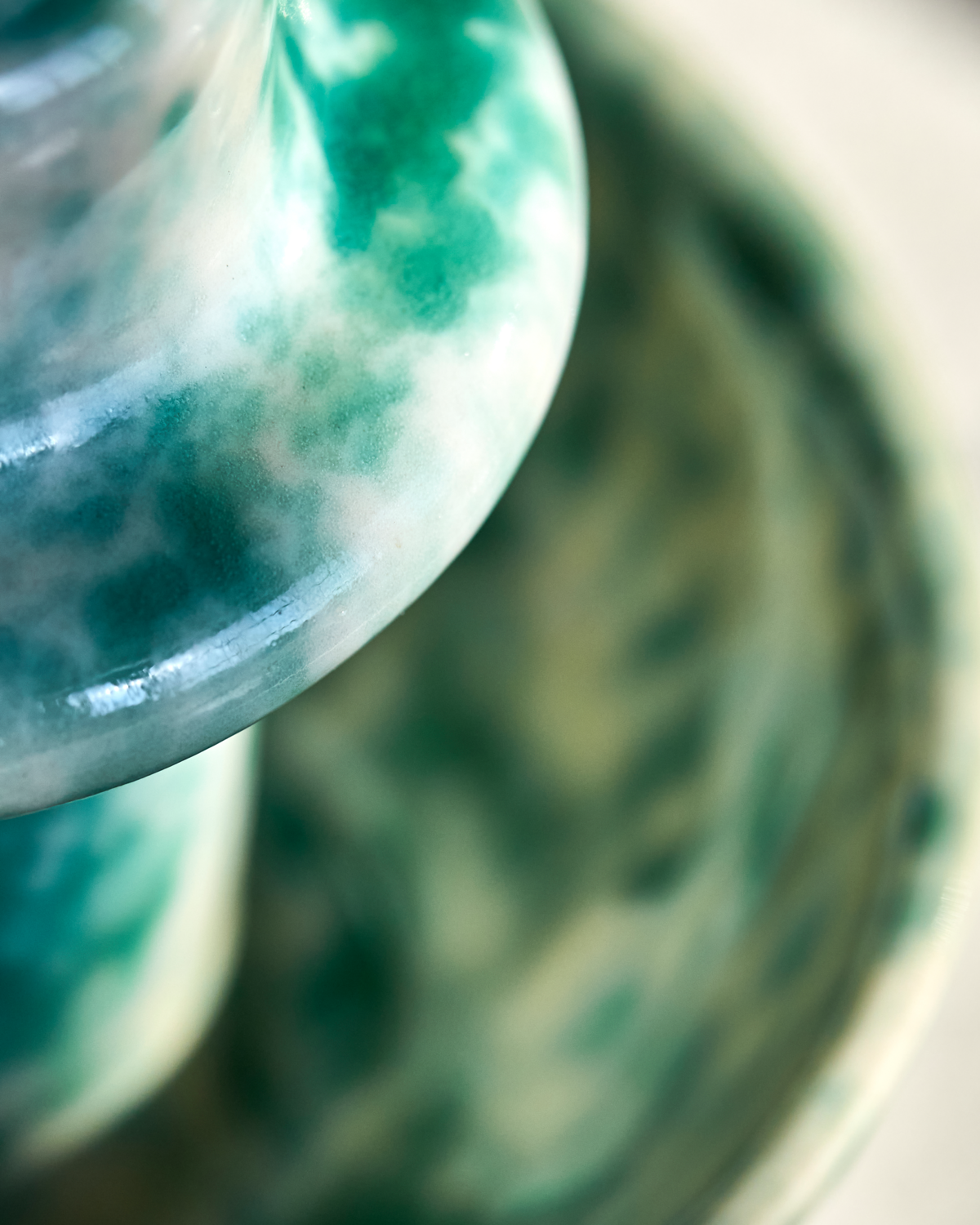 'Diva' candle holder by house Doctor - green
