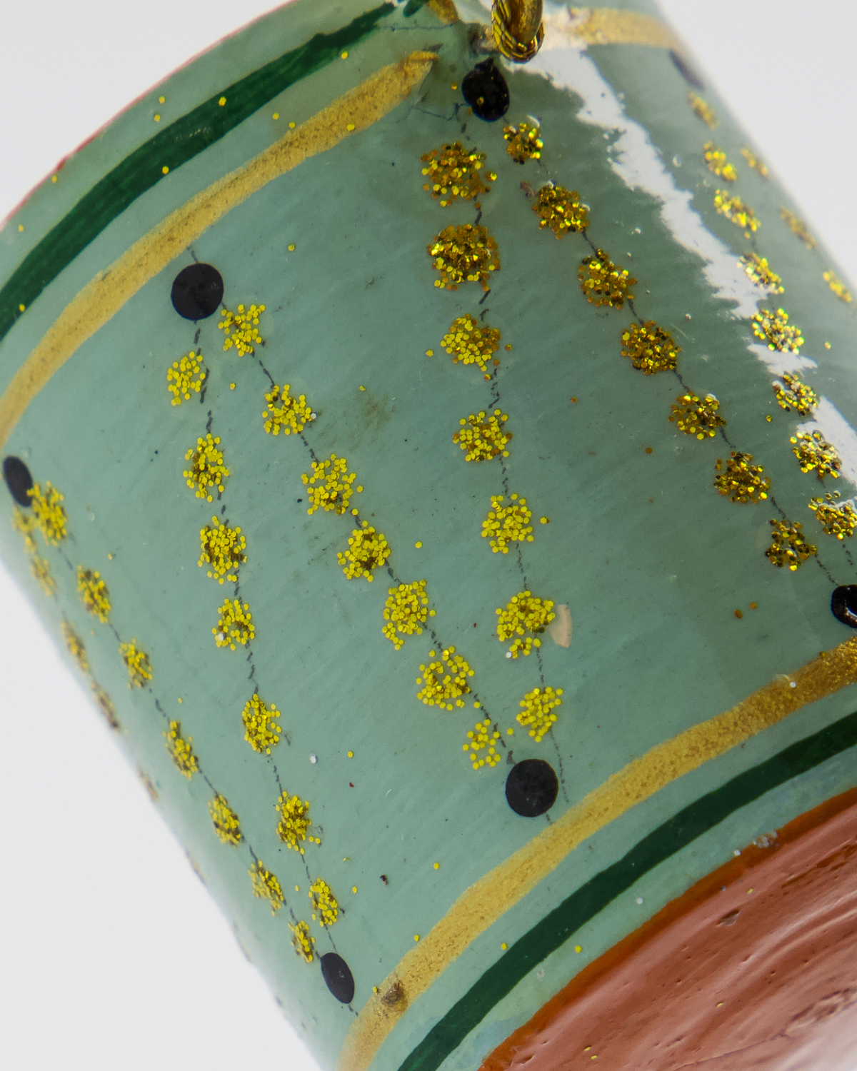 Wooden Drum ornaments by House Doctor - set of 3