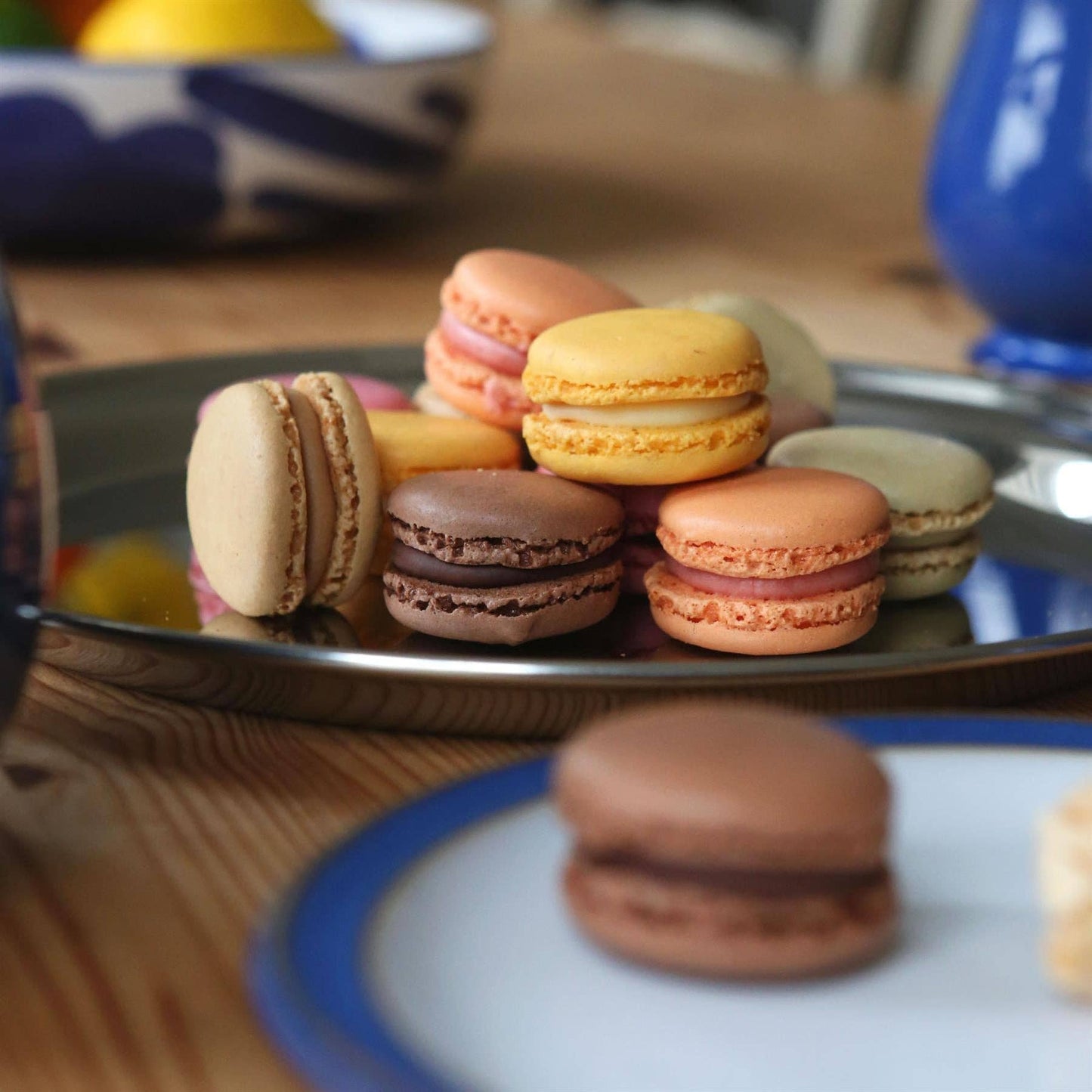 35.5cm Round Stainless Steel Serving Tray - By Argon Tableware