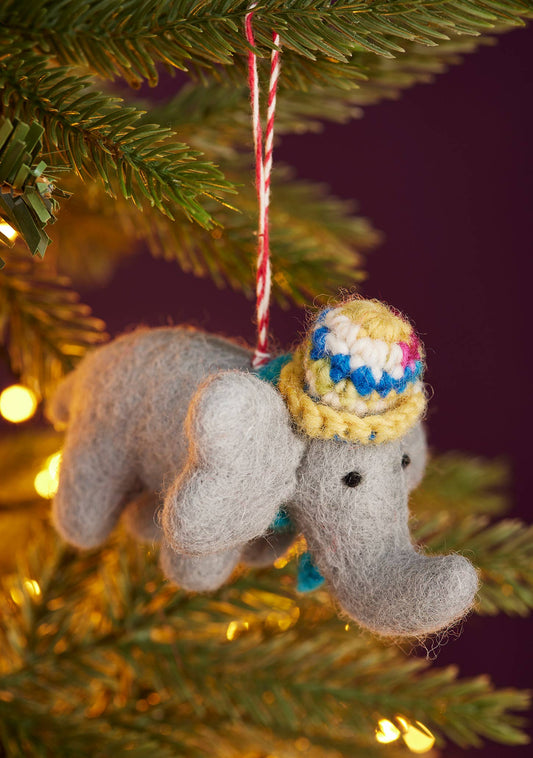 Felt Cosy Elephant Decoration