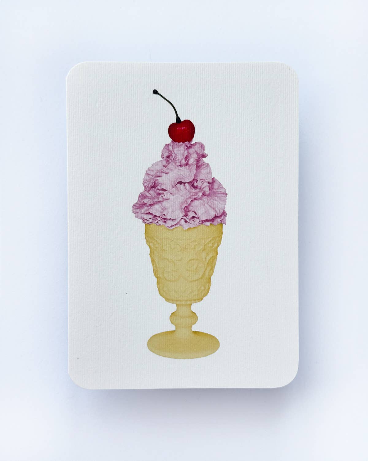 Rose Chantilly Cream Greeting Card: Individual