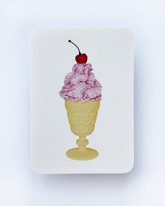 Rose Chantilly Cream Greeting Card: Individual