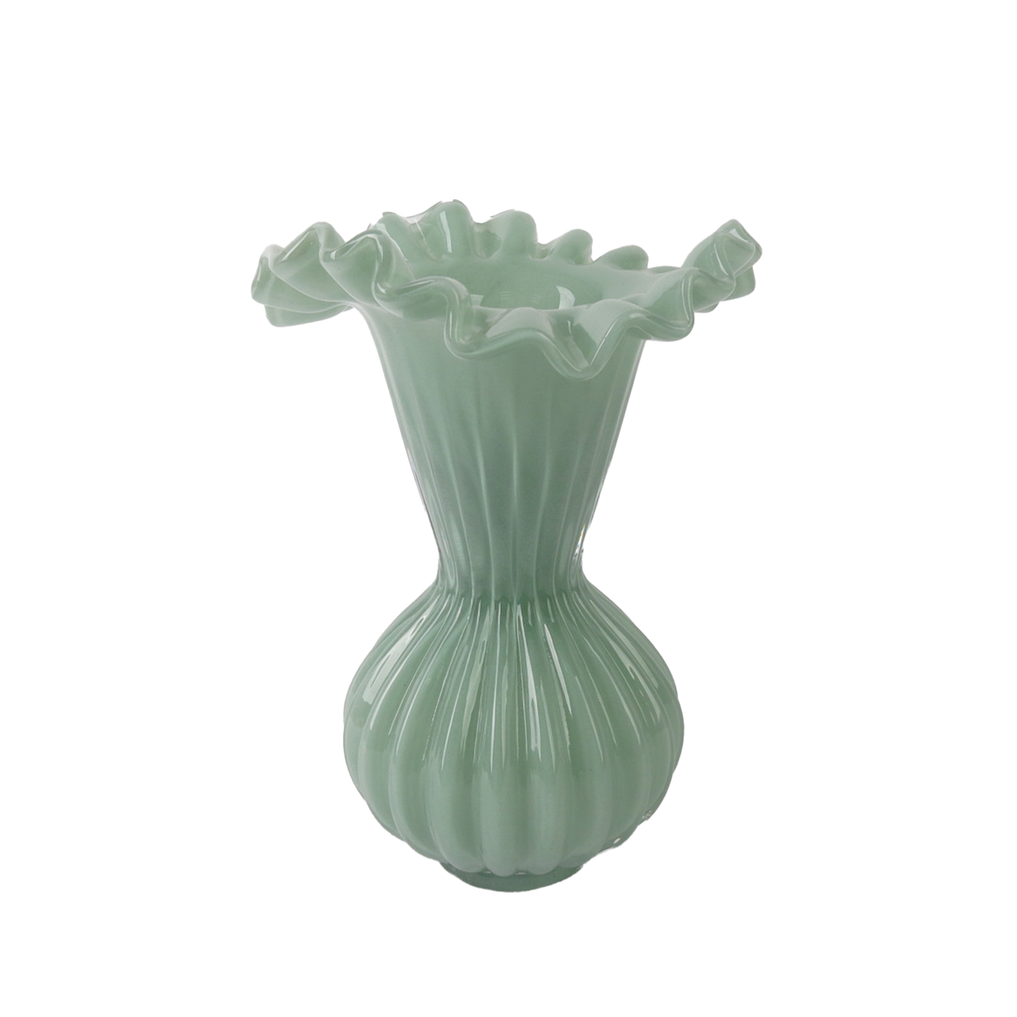 Matcha Green Froufrou Vase mm D13.5 H19cm