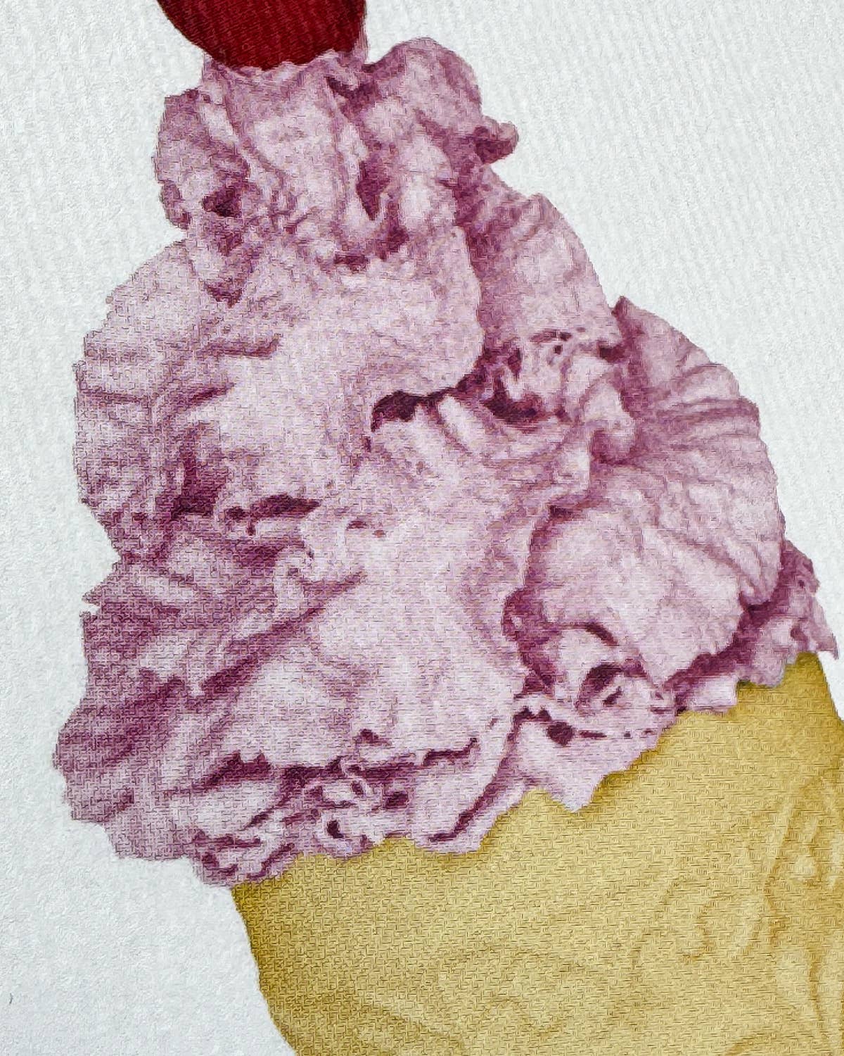 Rose Chantilly Cream Greeting Card: Individual