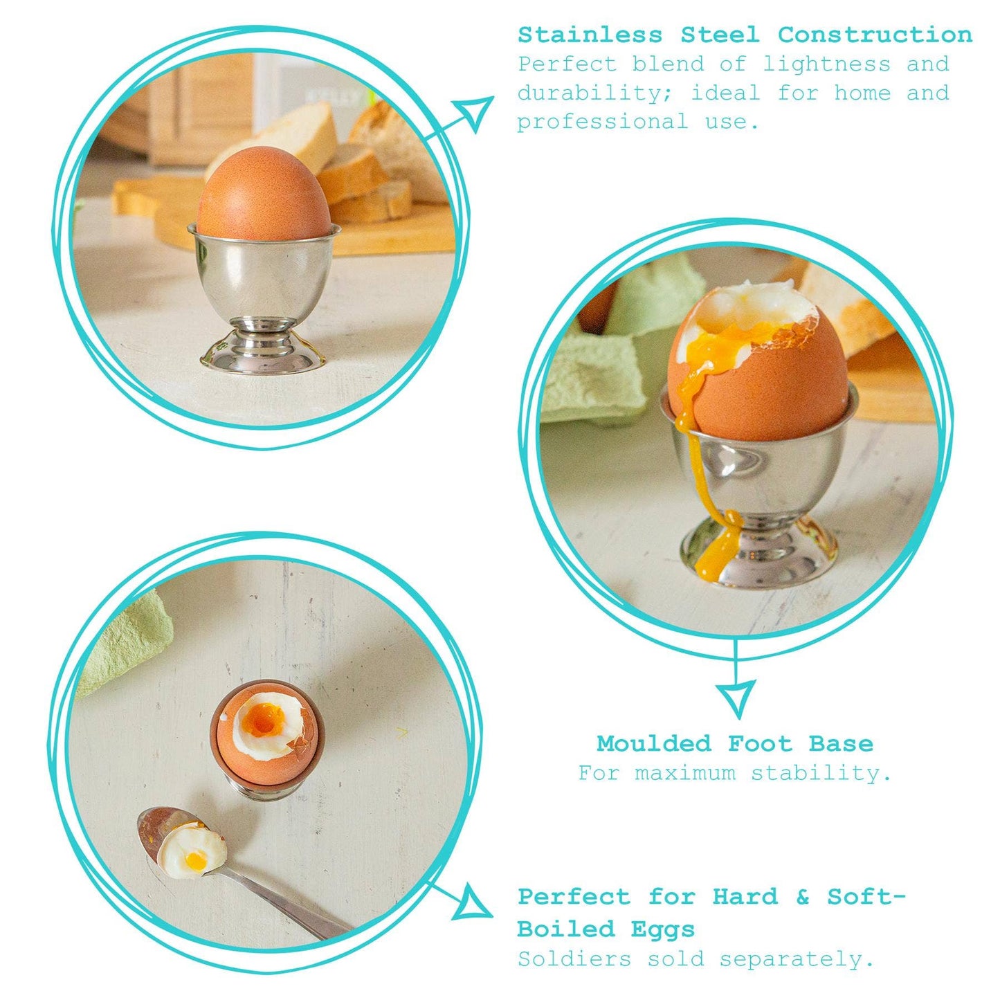 Stainless Steel Egg Cup - By Argon Tableware