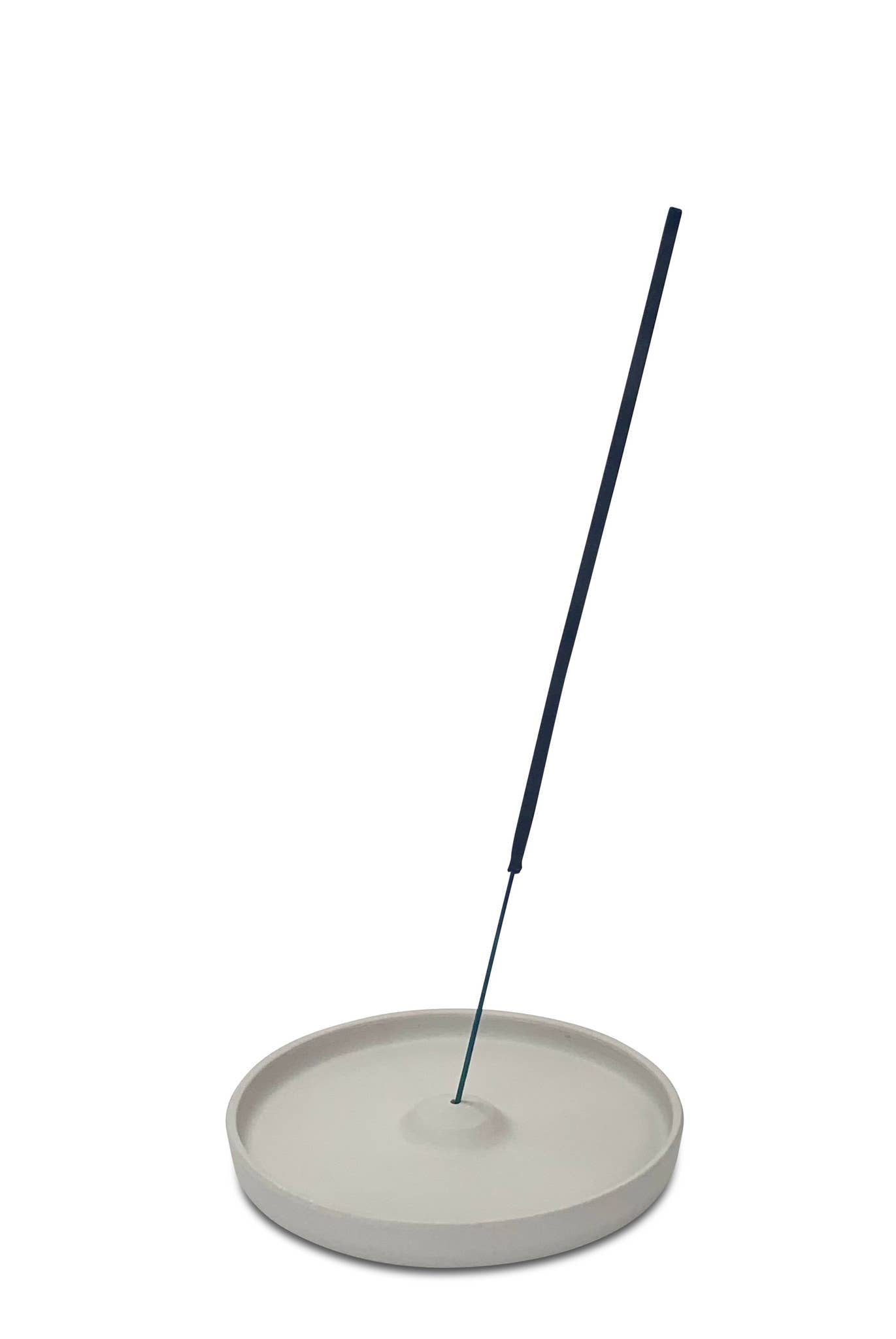 Ceramic Incense Plate: White