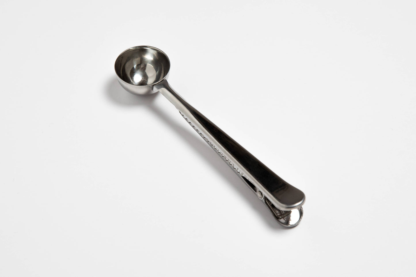 Fox Run Stainless Steel Coffee Spoon and Bag Clip, 7” x 1.5”