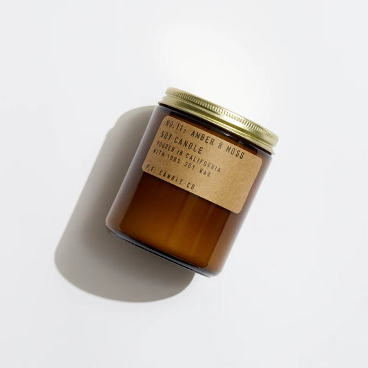 P.F Candle Co. Amber and Moss - 7.2oz Soy candle