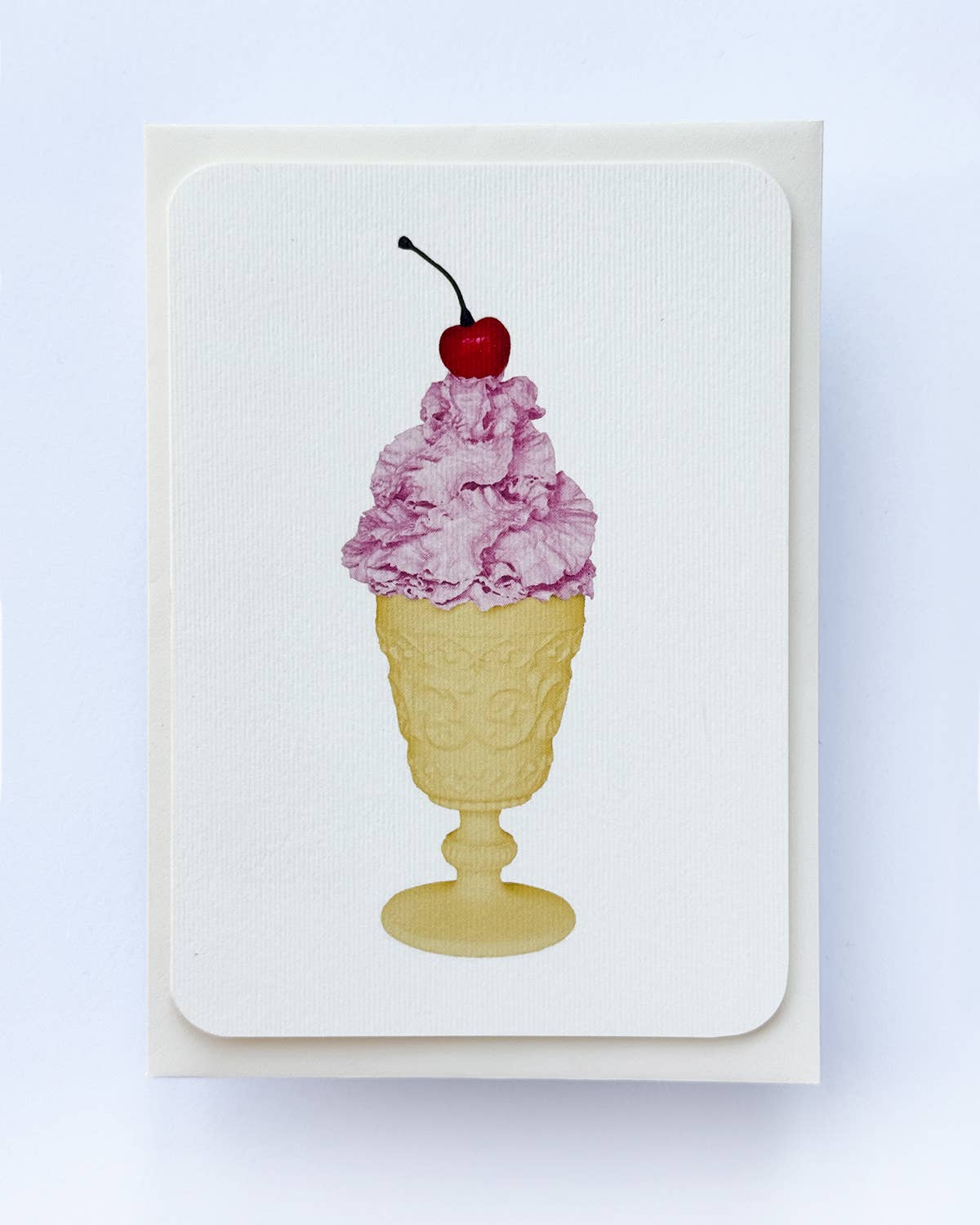 Rose Chantilly Cream Greeting Card: Individual