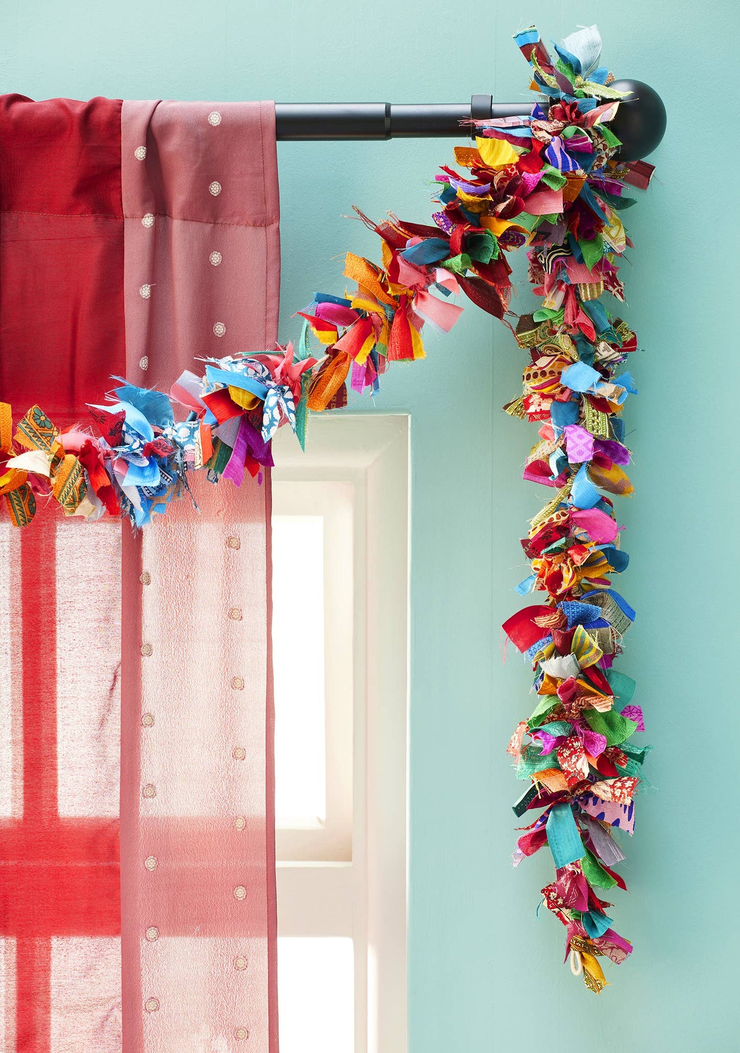 Recycled Sari Eco Tinsel/Garland - Multi