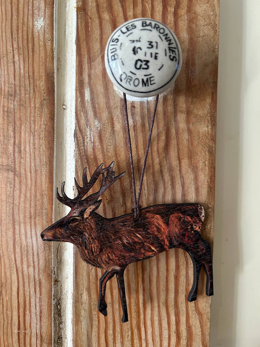 Autumn Stag birch plywood decoration  