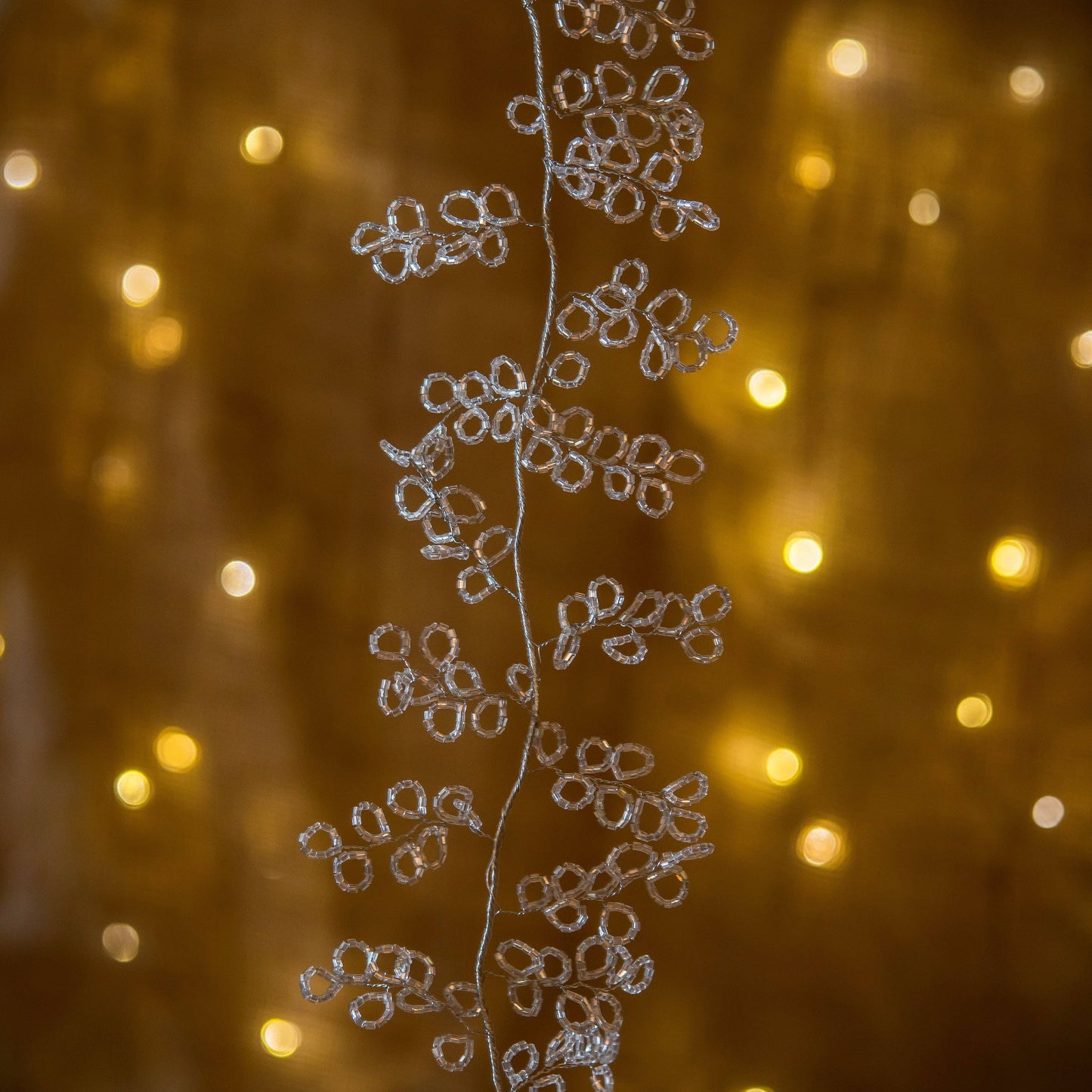 Silver Glass Beaded Garland