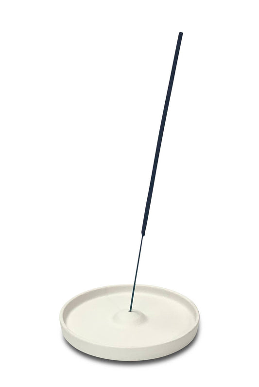 Ceramic Incense Plate: White