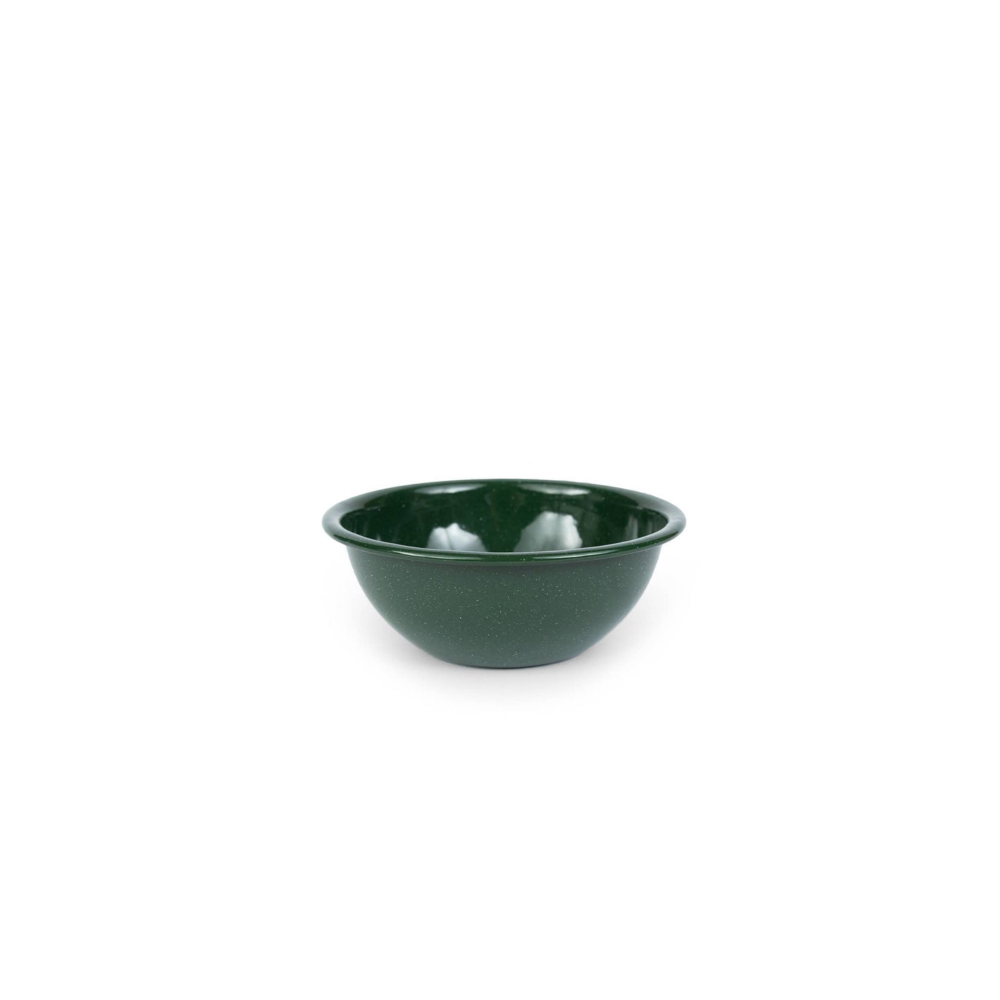 Stinson Enamelware 20 oz Cereal Bowl: Forest Green Speckle