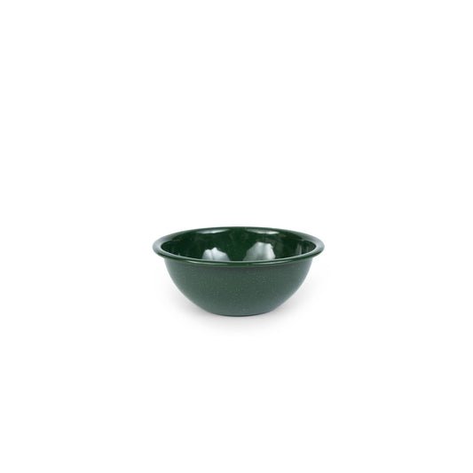 Stinson Enamelware 20 oz Cereal Bowl: Forest Green Speckle