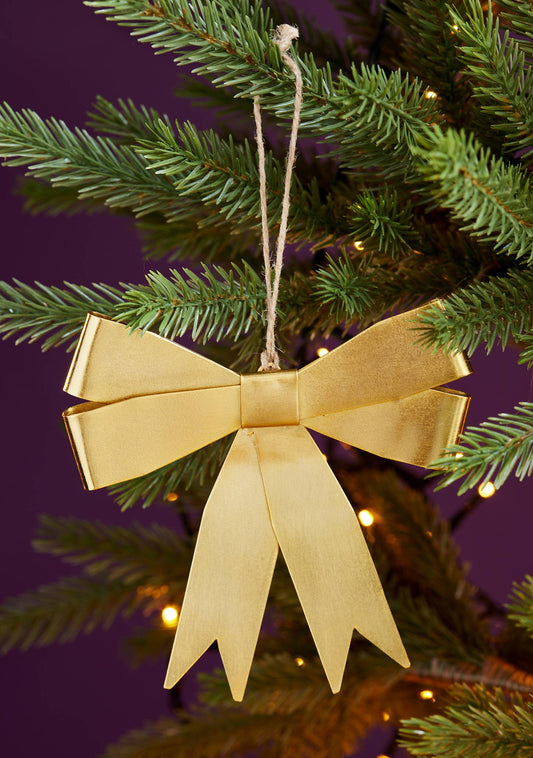 Metal Bow Hanging Decoration