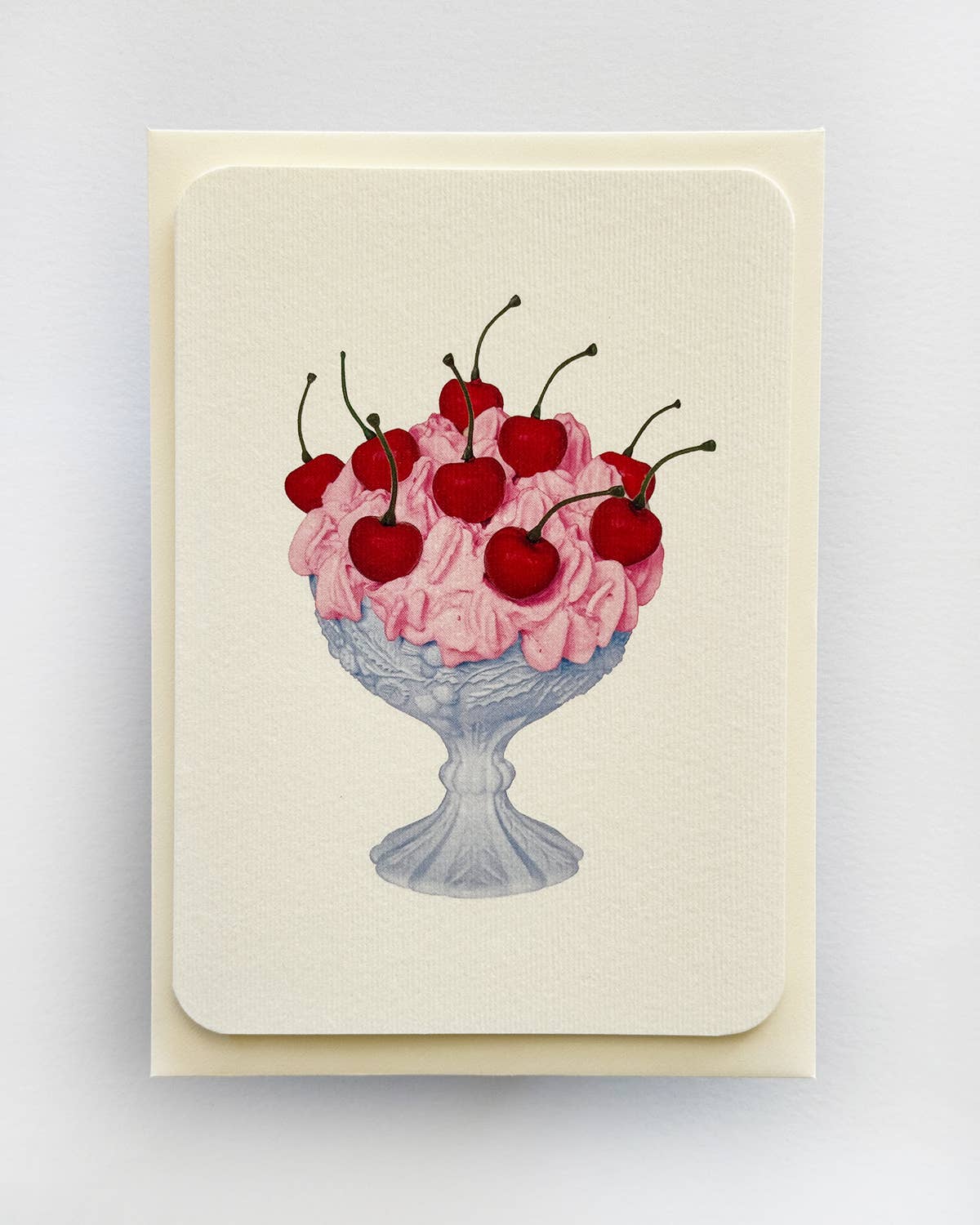 Strawberry Chantilly Cream Greeting Card: Individual